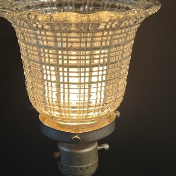 Vtg Hollywood Regency Art Nouveau Goddess Table Lamp Cast Metal **READ** - Picture 7 of 10